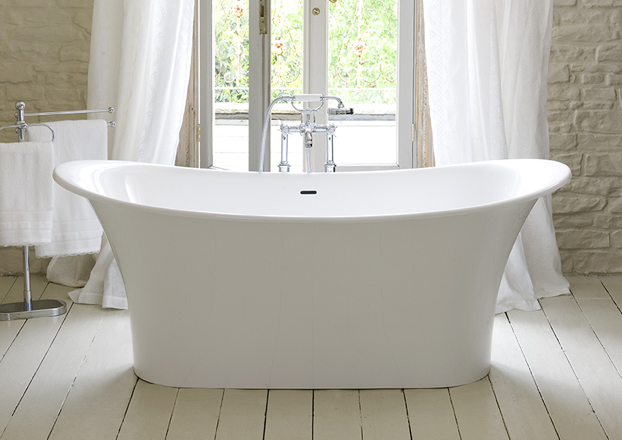 Baignoire ilôt Toulouse avec robinet Rétro