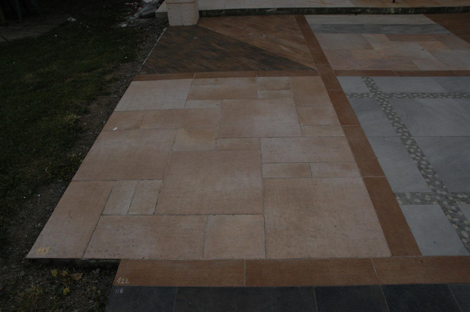 Carrelage terrasse aspect Pierre