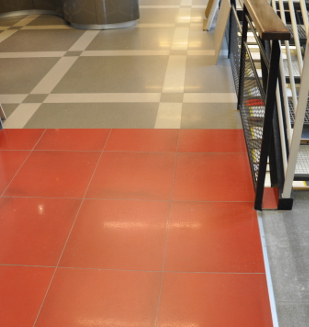 50x50 rect. Cementi Red Satine 1