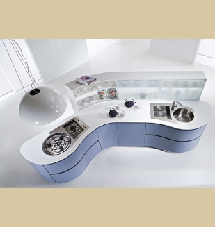 Cuisine Pedini Dune bleue