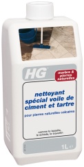 HG Nettoyant-Dissolvant Special Voile de Ciment et Chaux pour Pierre Naturelle
