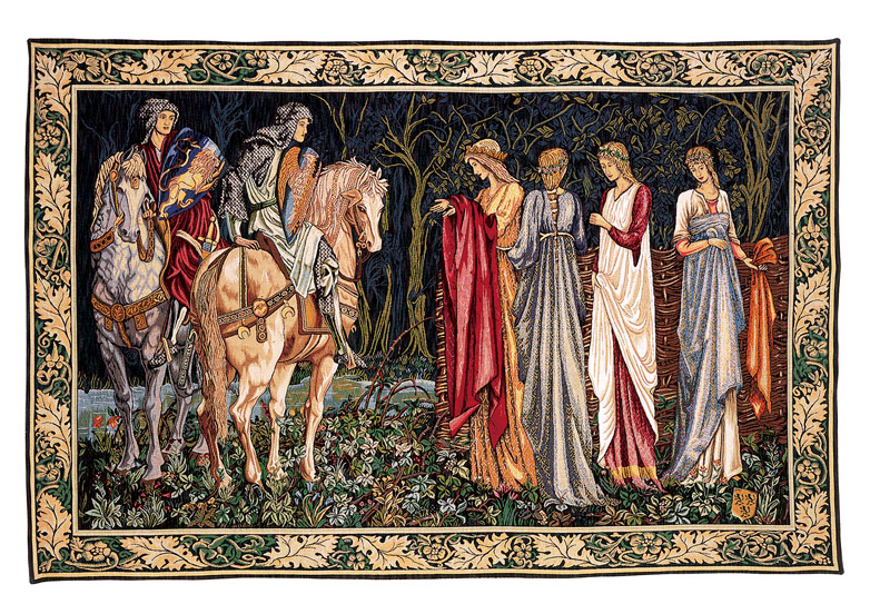 Pansu - Tapisserie déco - départ des Chevaliers