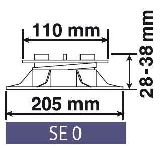 Plot SE0 Auto-nivelant H=28-38mm 2