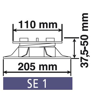 Plot SE1 Auto-nivelant H=37,5-50mm 2