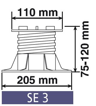 Plot SE3 Auto-nivelant H=75-120mm 2