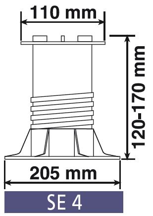 Plot SE4 Auto-nivelant H=120-170mm 2