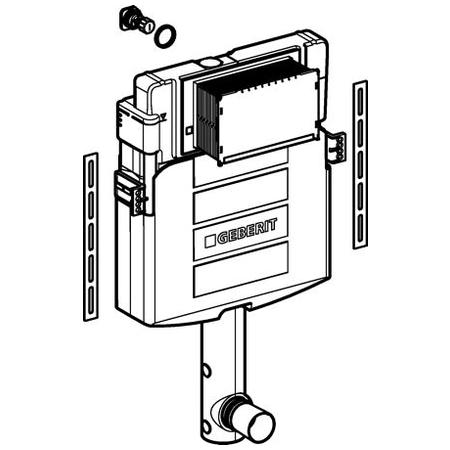 Réservoir encastré UP320 vue 3D