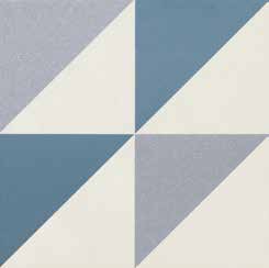20x20 Vintage Triangles Rectangles Isocèles Gris Bleu 1