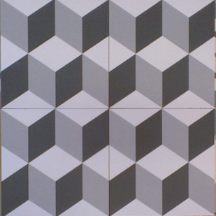 20X20 Décor Vintage Cube Gris 2