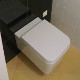 WC suspendu Cube Blanc - cuvette seule