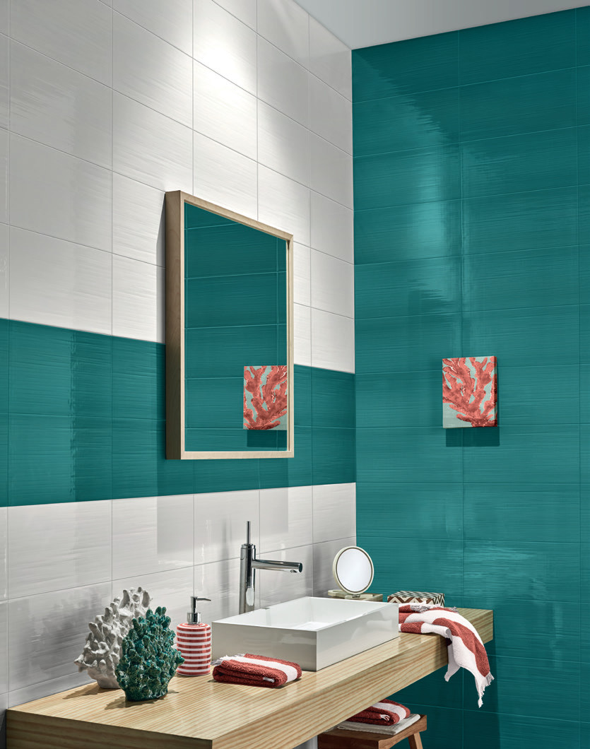 Faience Cortina Glossy Turquoise 20x40