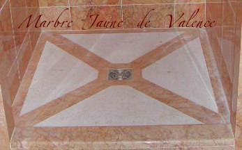 Receveur en marbre jaune de Valence