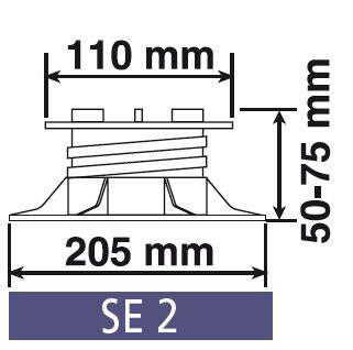 Plot SE2 Auto-nivelant H=50-75mm 2